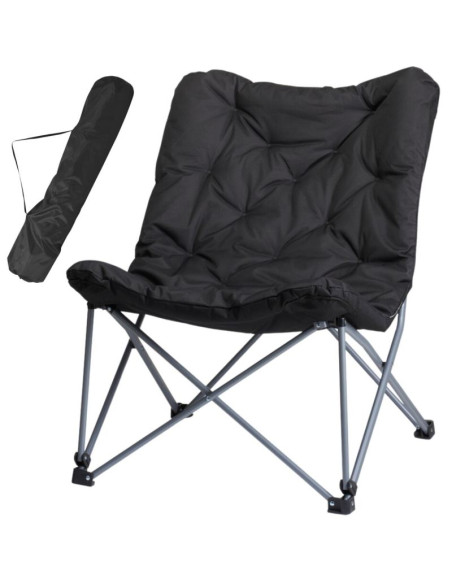 Fotel campingowy high deluxe z poduszką antracyt redcliffs