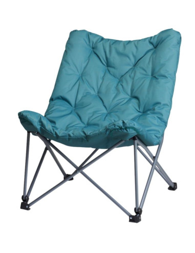 Fotel campingowy high deluxe z poduszką niebieski redcliffs