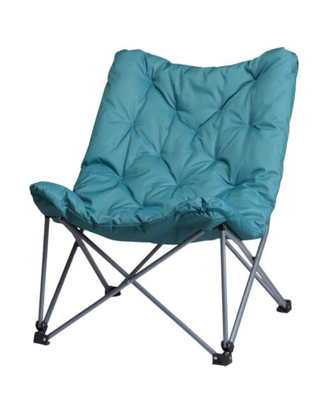 Fotel campingowy high deluxe z poduszką niebieski redcliffs