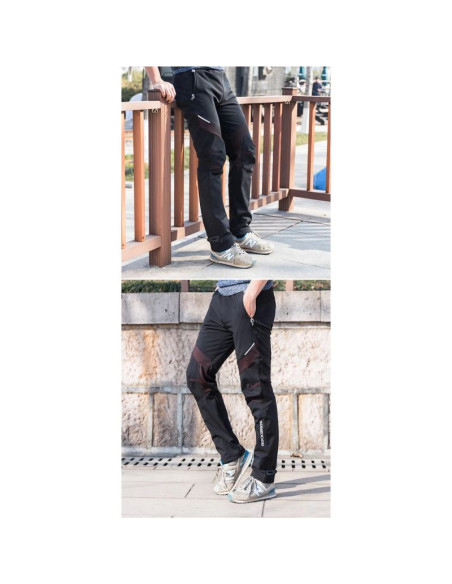 Spodnie sportowe rockbros patrol kolarskie wiatroszczelne rozmiar l - czarne