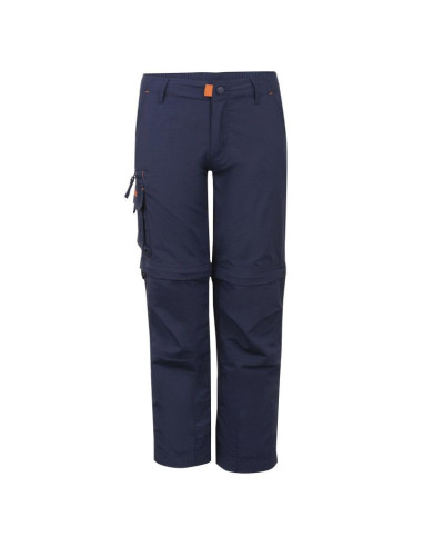 Spodnie zapinane na zamek dziecięce dla chłopca/dziewczynki trollkids kids oppland pants navy/orange (211-100)