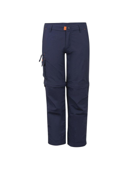 Spodnie zapinane na zamek dziecięce dla chłopca/dziewczynki trollkids kids oppland pants navy/orange (211-100)