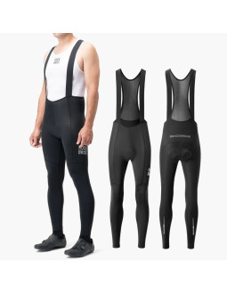 Spodnie rowerowe z szelkami rockbros 200021 długie z wkładką rozmiar xl - czarne 2