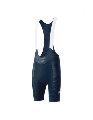 Spodenki rowerowe z szelkami rockbros yddk009 męskie krótkie z wkładką rozmiar s - ciemnoniebieskie