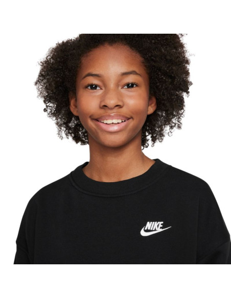 Bluza dla dzieci nike sportswear club fleece czarna fd2923 010