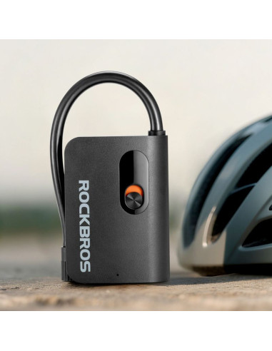 Pompka akumulatorowa rockbros l1 mini 70 psi kompresor długość węża 200 mm schrader - czarna