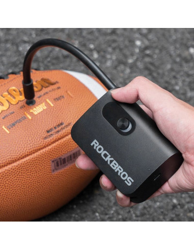 Pompka akumulatorowa rockbros l1 mini 70 psi kompresor długość węża 200 mm schrader - czarna