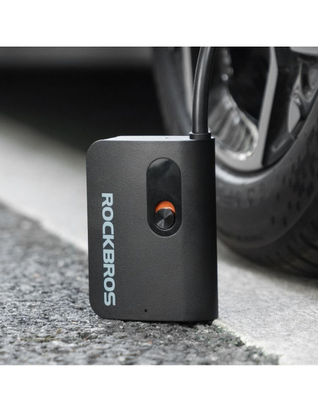 Pompka akumulatorowa rockbros l1 mini 70 psi kompresor długość węża 200 mm schrader - czarna