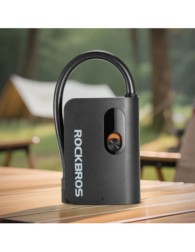 Pompka akumulatorowa rockbros l1 mini 70 psi kompresor długość węża 200 mm schrader - czarna