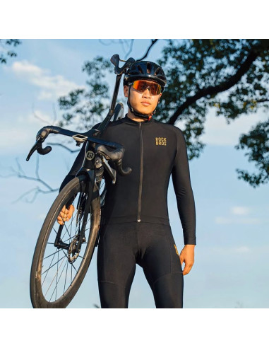 Kurtka rowerowa rockbros ydwt020 diamond jesień/zima rozmiar xl - czarna