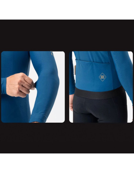 Kurtka rowerowa rockbros ydwt020 diamond jesień/zima rozmiar s - niebieska