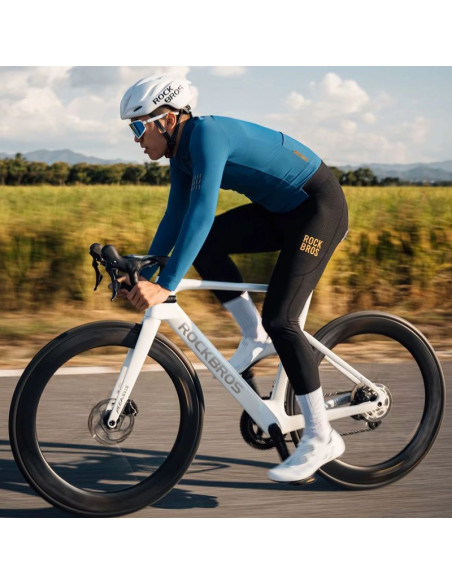 Kurtka rowerowa rockbros ydwt020 diamond jesień/zima rozmiar l - niebieska