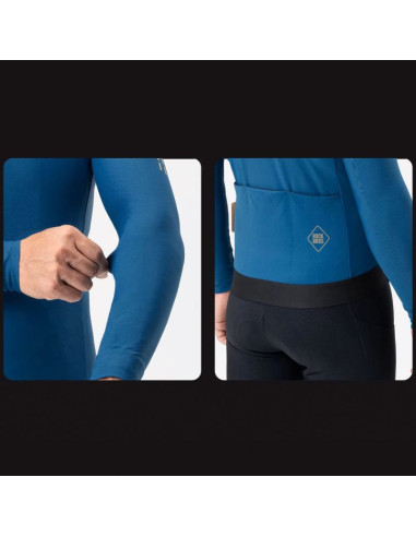 Kurtka rowerowa rockbros ydwt020 diamond jesień/zima rozmiar xxl - niebieska