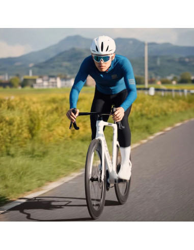 Kurtka rowerowa rockbros ydwt020 diamond jesień/zima rozmiar xxl - niebieska