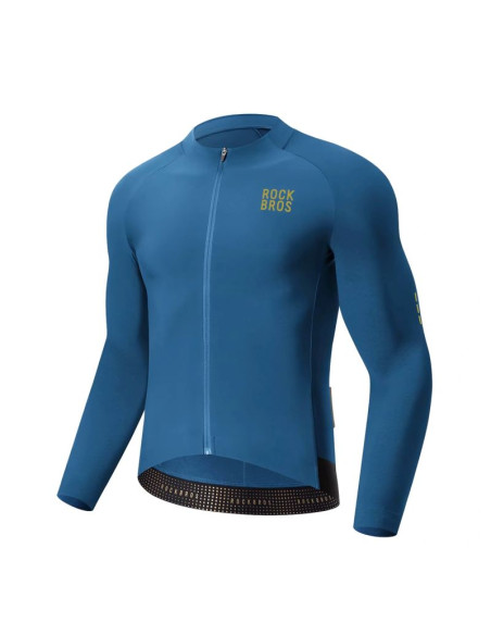 Kurtka rowerowa rockbros ydwt020 diamond jesień/zima rozmiar xxxl - niebieska