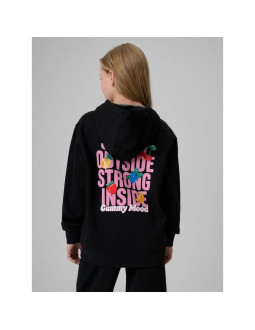 Bluza dresowa loose z kapturem dziewczęca 4f 4fjrss26tswsf2902-20s 2