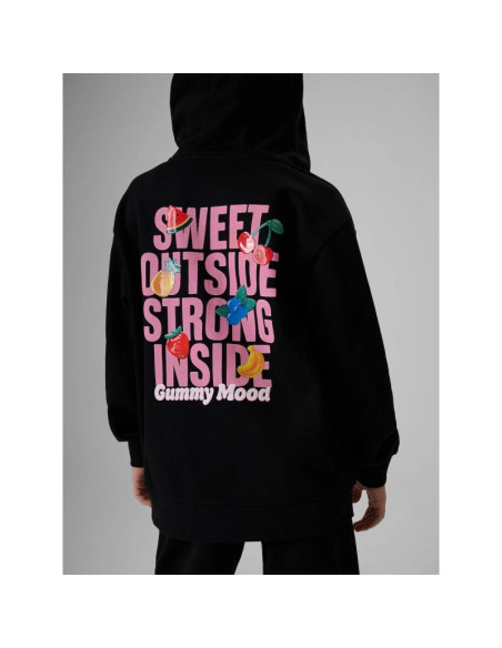 Bluza dresowa loose z kapturem dziewczęca 4f 4fjrss26tswsf2902-20s