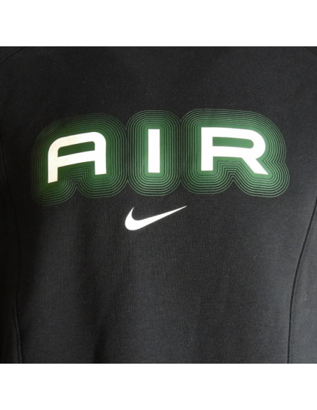 Bluza męska dresowa nike air men's fleece crew-neck czarna - hm0177-011