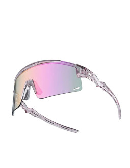 Okulary rowerowe rockbros fotochromowe, z ochroną uv i wkładką korekcyjną, przeroczyste - fioletowe 2