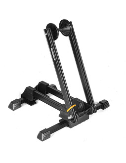 Stojak rowerowy rockbros t30 składany na przednie lub tylne koło kompatybilny z kołami 24-27,5 cala oraz 700c - czarny 2
