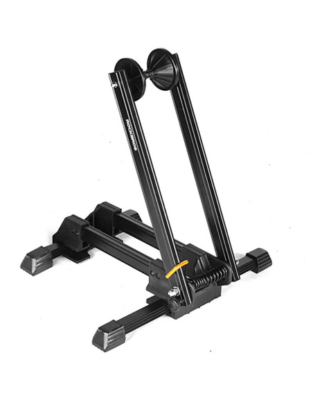 Stojak rowerowy rockbros t30 składany na przednie lub tylne koło kompatybilny z kołami 24-27,5 cala oraz 700c - czarny