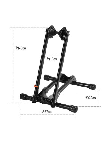 Stojak rowerowy rockbros t30 składany na przednie lub tylne koło kompatybilny z kołami 24-27,5 cala oraz 700c - czarny