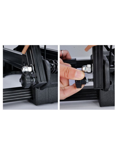 Stojak rowerowy rockbros t30 składany na przednie lub tylne koło kompatybilny z kołami 24-27,5 cala oraz 700c - czarny