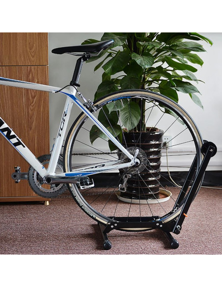 Stojak rowerowy rockbros t30 składany na przednie lub tylne koło kompatybilny z kołami 24-27,5 cala oraz 700c - czarny