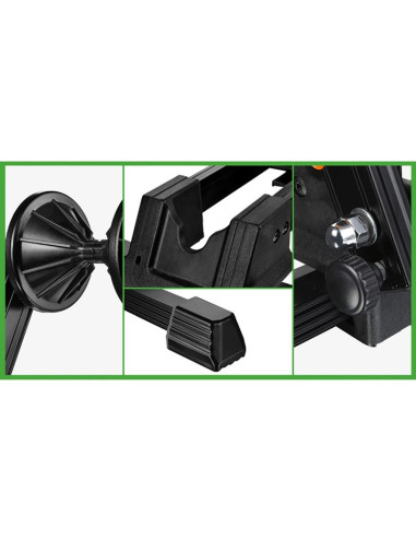 Stojak rowerowy rockbros t30 składany na przednie lub tylne koło kompatybilny z kołami 24-27,5 cala oraz 700c - czarny