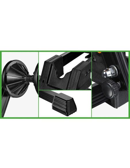 Stojak rowerowy rockbros t30 składany na przednie lub tylne koło kompatybilny z kołami 24-27,5 cala oraz 700c - czarny