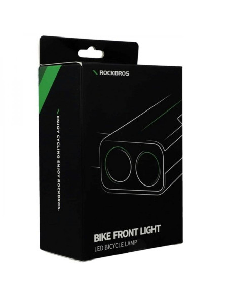 Lampka rowerowa rockbros 24310002001 850 lm z funkcją powerbanku + kabel usb-c - usb-a - czarna