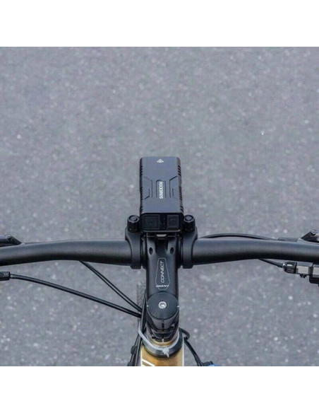 Lampka rowerowa rockbros 24310002001 850 lm z funkcją powerbanku + kabel usb-c - usb-a - czarna