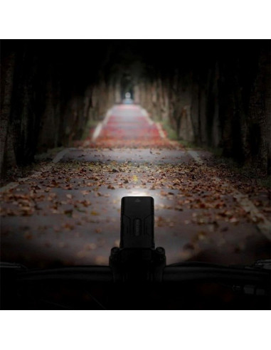 Lampka rowerowa rockbros 24310002001 850 lm z funkcją powerbanku + kabel usb-c - usb-a - czarna