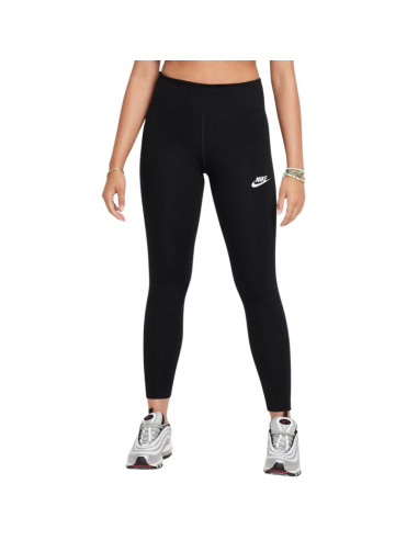 Legginsy dla dzieci nike sportswear classic czarne fz5583 010