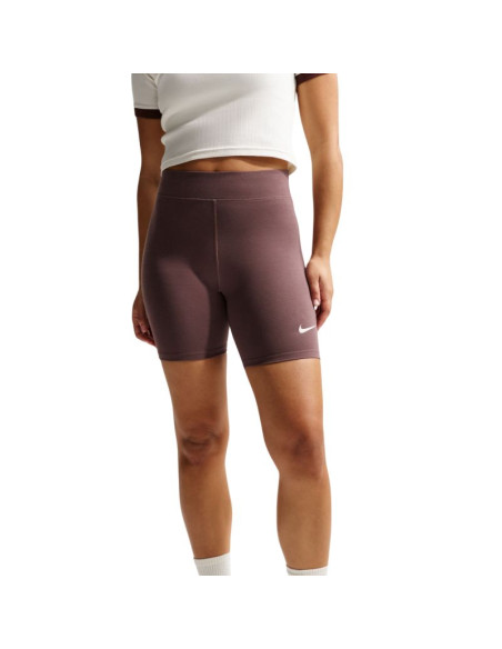 Spodenki damskie nike sportswear classics brązowe dv7797 502