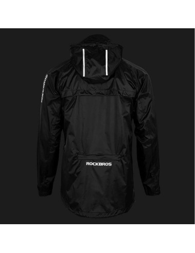 Kurtka przeciwdeszczowa rockbros ypy013bk4xl oddychająca wiatroodporna xxxxl - czarna