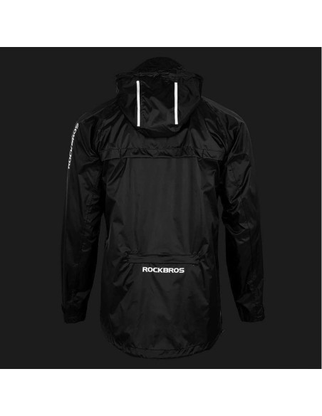 Kurtka przeciwdeszczowa rockbros ypy013bk2xl oddychająca wiatroodporna xxl - czarna