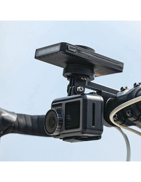 Lampka rowerowa rockbros jp008 przednia pod licznik z powerbankiem 5000mah 150lm ipx6 - czarna