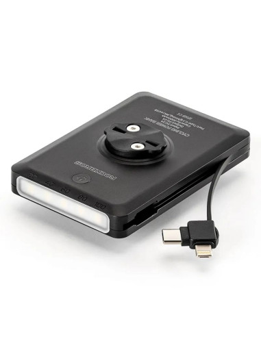 Lampka rowerowa rockbros jp008 przednia pod licznik z powerbankiem 5000mah 150lm ipx6 - czarna
