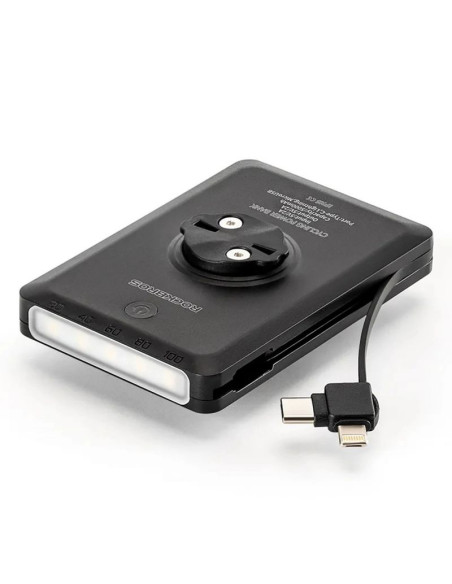 Lampka rowerowa rockbros jp008 przednia pod licznik z powerbankiem 5000mah 150lm ipx6 - czarna