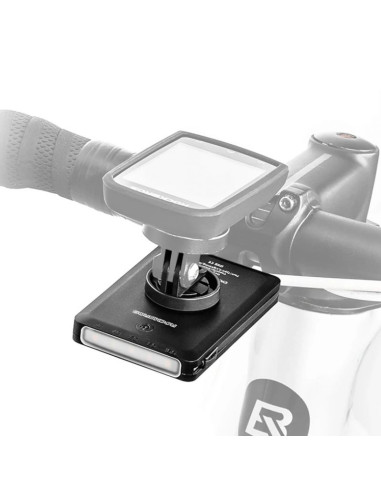 Lampka rowerowa rockbros jp008 przednia pod licznik z powerbankiem 5000mah 150lm ipx6 - czarna