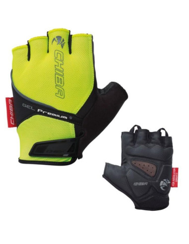 Chiba rękawiczki gel premium s neon żółte