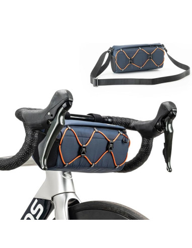 Torba rockbros 30110054002 rowerowa na kierownicę 2,2 l - niebieska