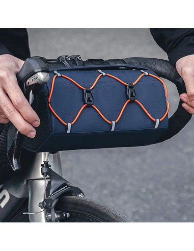 Torba rockbros 30110054002 rowerowa na kierownicę 2,2 l - niebieska