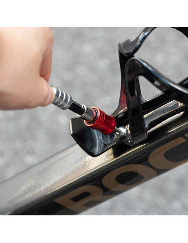 Zestaw narzędzi rowerowych rockbros multitool z kluczem grzechotkowym i łyżkami do opon - czarny