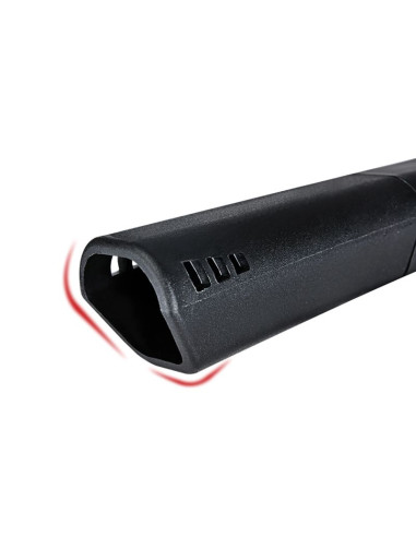 Pompka podłogowa rockbros gp6532b z manometrem - czarno-pomarańczowa