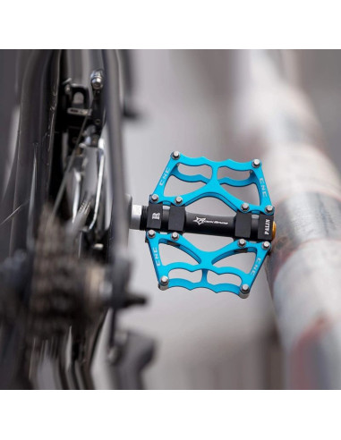 Zestaw pedałów rowerowych rockbros jt201012lbl - niebieski