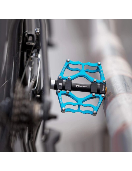 Zestaw pedałów rowerowych rockbros jt201012lbl - niebieski