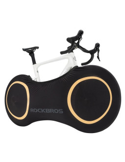 Pokrowiec elastyczny rockbros d95 kompatybilny z rowerami 26-29 cali gravel, górski, miejski, szosowy 700c (71×152 cm) - czarny