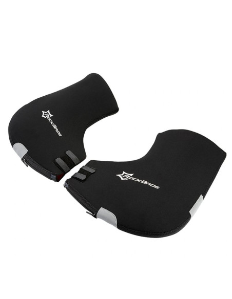 Rękawiczki ocieplane na kierownicę rockbros d16-b wiatroodporne wodoodporne kompatybilne z motocyklem - czarne